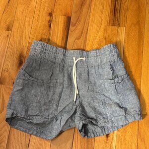 Athleta Cabo Linen 4" Shorts Womens Size 8